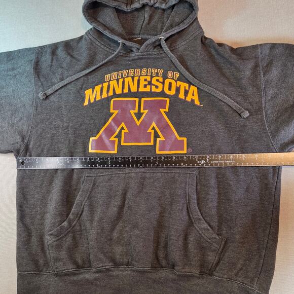 University of Minnesota Hoodie Gray TCF Bank Logo Men’s Size L - Picture 9 of 13